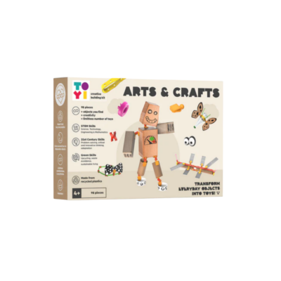 De Toyi Bouwpakket Compleet 98 stukjes is een uitgebreide en veelzijdige bouwset waarmee kinderen (en volwassenen) hun creativiteit volledig kunnen uitleven. Met 98 onderdelen kunnen ze allerlei objecten, voertuigen, dieren of fantasiefiguren bouwen. Dit pakket is ideaal voor langere spelmomenten, workshops, klaslokalen en creatieve projecten. Duurzaam, herbruikbaar en ontworpen om eindeloos te combineren met andere Toyi-sets.