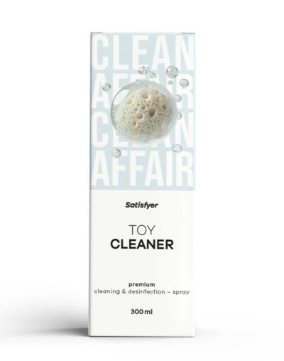 De Satisfyer Toy Cleaner 300 ml is een effectief reinigingsmiddel speciaal ontwikkeld voor seksspeeltjes. Het verwijdert veilig bacteriën, vuil en resten van glijmiddel zonder de materialen van je toys aan te tasten. De gebruiksvriendelijke sprayformule zorgt voor een hygiënische en langdurige verzorging van al je seksspeeltjes, waardoor ze klaar zijn voor het volgende gebruik.