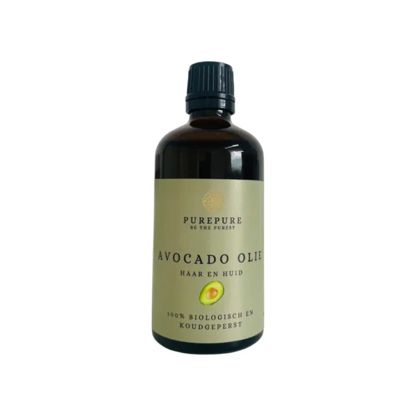 PUREPURE Avocado Olie Bio Koudgeperst is een 100% pure, biologische olie die rijk is aan onverzadigde vetzuren, vitamine E en antioxidanten. De olie hydrateert intensief, ondersteunt de elasticiteit van de huid en helpt droge of geïrriteerde plekken te verzachten.