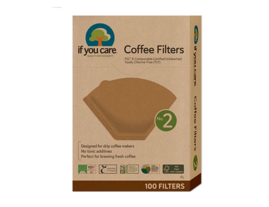 De If You Care Koffiefilters No. 2 zijn gemaakt van ongebleekt, duurzaam papier en geschikt voor een perfecte kop koffie. Dankzij het natuurlijke materiaal behouden de filters de smaak van je koffie en zijn ze milieuvriendelijk. Ideaal voor dagelijks gebruik in je koffiezetapparaat.