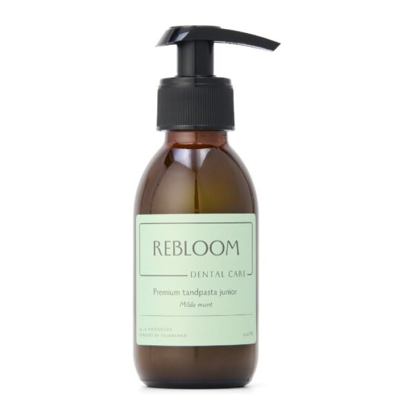 Rebloom Care Premium Tandpasta – Milde Munt is een natuurlijke tandpasta die zorgt voor een effectieve, maar zachte reiniging van het gebit. De frisse, milde muntsmaak geeft een schoon en fris gevoel zonder scherp of overheersend te zijn, ideaal voor gevoelige monden.