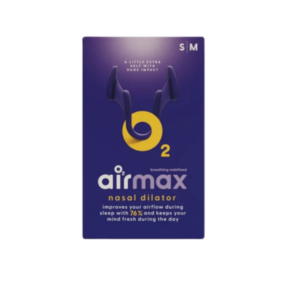 De Airmax Classic Neusspreider Anti-Snurk Small Medium 2 stuks zijn effectieve neusspreiders die de luchtstroom door de neus verbeteren om snurken te verminderen en de ademhaling tijdens de slaap te optimaliseren. De zachte, reukloze neusdilatoren vergroten het smalste gedeelte van de neusingang, waardoor je makkelijker en vrijer kunt ademen en ’s nachts rustiger slaapt.