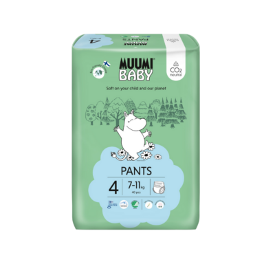 Muumi Baby Luierbroekjes Maat 4 (7-11 kg) – 40 stuks zijn speciaal ontwikkeld voor kinderen van 7 tot 11 kg. Met hun zachte, ademende materialen bieden ze maximale bescherming en comfort voor de gevoelige huid van je kleintje. De luierbroekjes combineren betrouwbare absorptie met een perfecte pasvorm, zodat je kindje droog en vrolijk blijft, ook tijdens actieve momenten.
