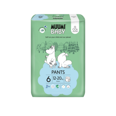 Muumi Baby Luierbroekjes Maat 6 (12-20 kg) – 26 stuks zijn speciaal ontwikkeld voor kinderen van 12 tot 20 kg. Met hun zachte, ademende materialen bieden ze maximale bescherming en comfort voor de gevoelige huid van je kleintje. De luierbroekjes combineren betrouwbare absorptie met een perfecte pasvorm, zodat je kindje droog en vrolijk blijft, ook tijdens actieve momenten.