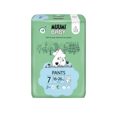 Muumi Baby Luierbroekjes Maat 7 (16-26 kg) – 26 stuks zijn speciaal ontwikkeld voor kinderen van 16 tot 26 kg. Met hun zachte, ademende materialen bieden ze maximale bescherming en comfort voor de gevoelige huid van je kleintje. De luierbroekjes combineren betrouwbare absorptie met een perfecte pasvorm, zodat je kindje droog en vrolijk blijft, ook tijdens actieve momenten.