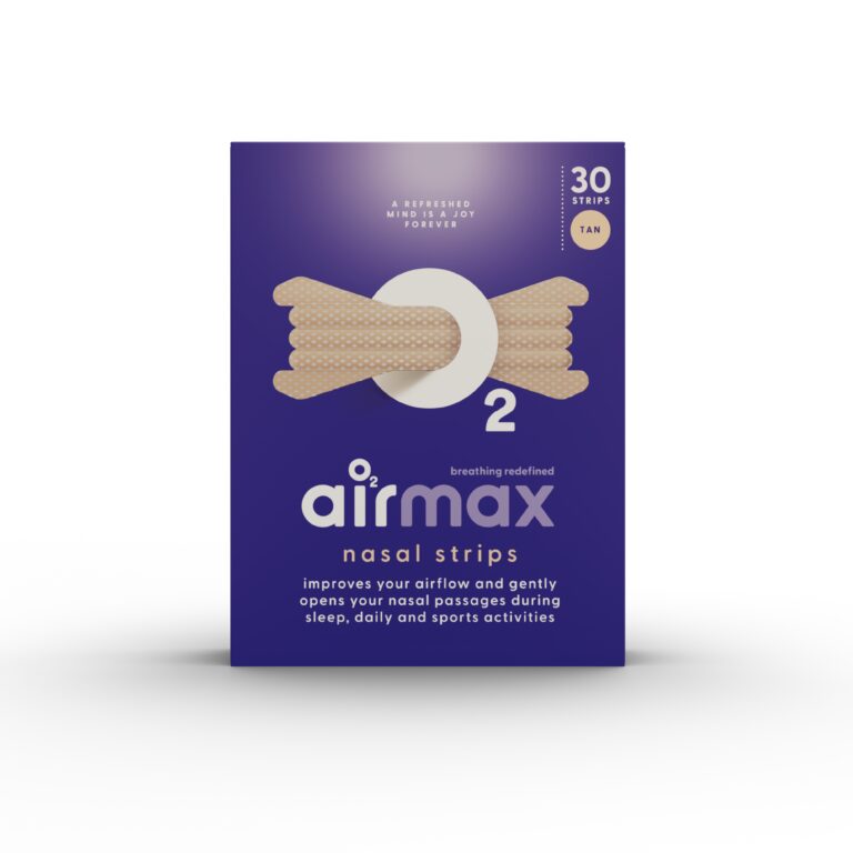 De Airmax Neusstrips Beige 30 stuks zijn flexibele neusstrips die de neusvleugels optillen om de luchtstroom door de neus te vergroten, waardoor je makkelijker kunt ademen tijdens slaap, sport of bij verkoudheid. De tan-gekleurde, huidvriendelijke strips zijn vrijwel onzichtbaar en comfortabel te dragen, ideaal voor iedereen die snurken wil verminderen en een vrijere ademhaling nastreeft.