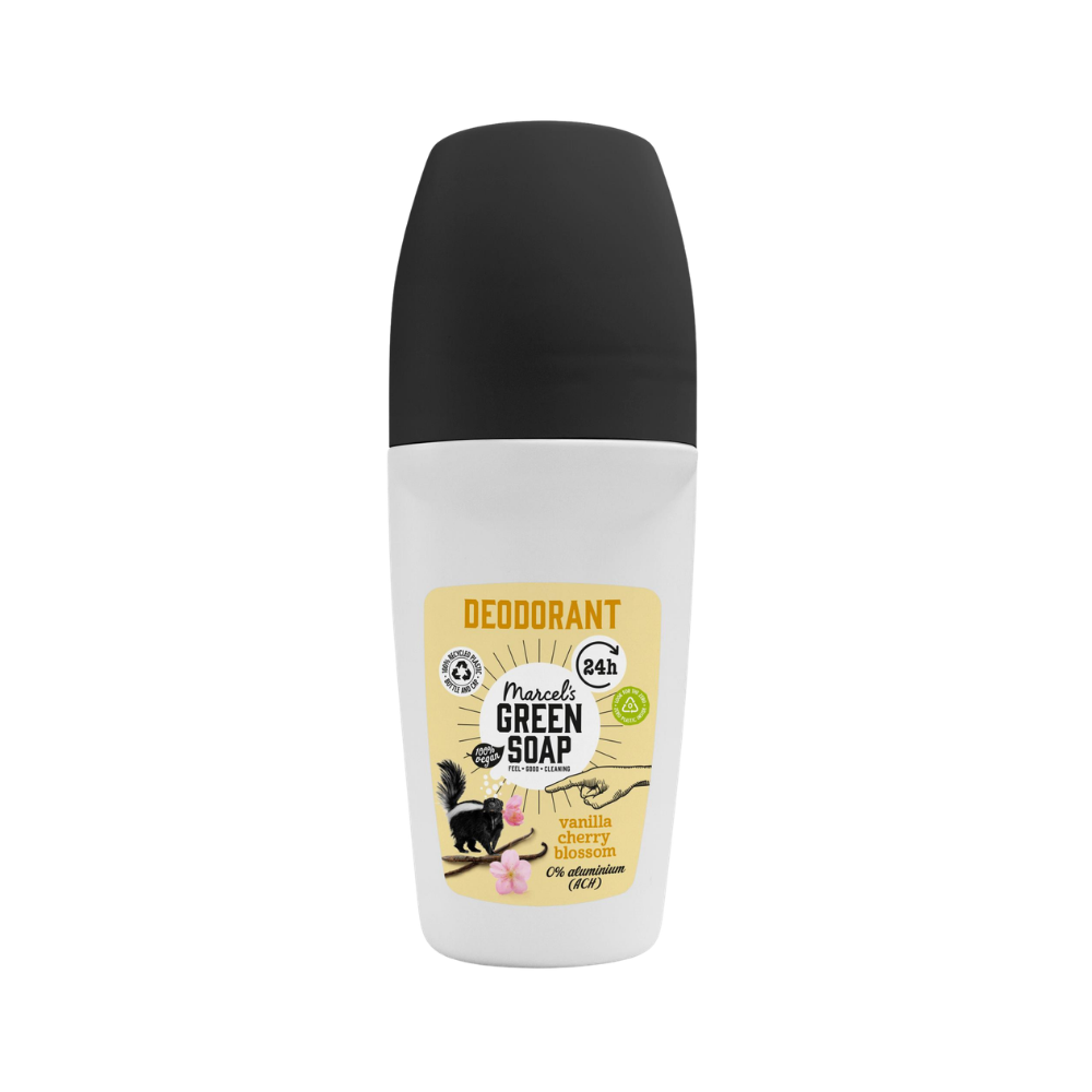 Marcel zegt dat een geurloze deo saai is, maar dat geldt zeker niet voor deze rollers. Ze ruiken heerlijk, beschermen je huid en bevatten geen aluminium of alcohol. De Marcel's Green Soap Deoroller is gemaakt met natuurlijke ingrediënten en zitten in een milieuvriendelijke, plasticvrije verpakking.