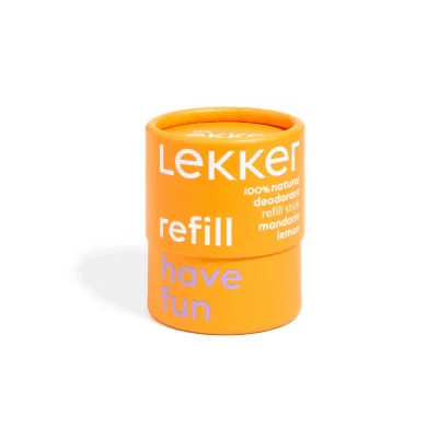Start je dag met dezelfde heerlijke mandarijn- en citroengeur, maar nu in een navulbare verpakking. De The LEKKER Company Refill Deo Stick Have Fun laat je genieten van je favoriete natuurlijke deodorant terwijl je afval vermindert.