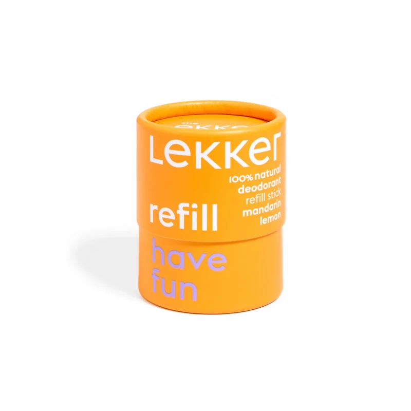 Start je dag met dezelfde heerlijke mandarijn- en citroengeur, maar nu in een navulbare verpakking. De The LEKKER Company Refill Deo Stick Have Fun laat je genieten van je favoriete natuurlijke deodorant terwijl je afval vermindert.