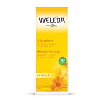 De Weleda Calendula Massage Olie 100 ml is een milde en verzorgende lichaamsolie die speciaal is ontwikkeld voor de gevoelige en tere huid. Met biologisch calendula-extract ondersteunt deze massageolie het natuurlijke huidherstel en helpt zij de huid soepel en zacht te houden. Ideaal voor een rustgevend massage-moment, bijvoorbeeld bij baby’s of bij een gevoelige huid die extra verzorging nodig heeft.