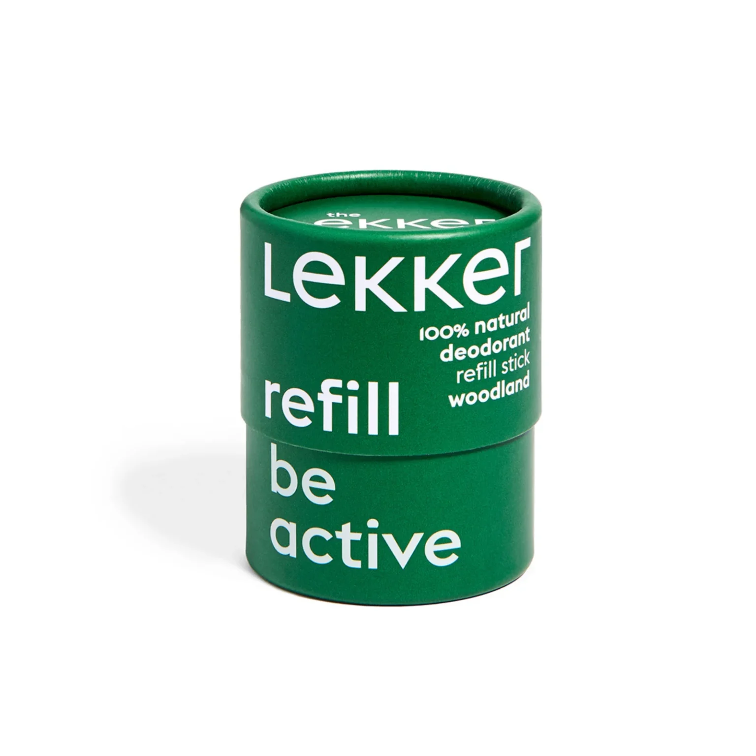 Maak kennis met de natuurlijke woodland geur, maar nu in een navulbare verpakking. De The LEKKER Company Refill Deo Stick Be Active laat je genieten van je favoriete deodorant terwijl je afval vermindert.