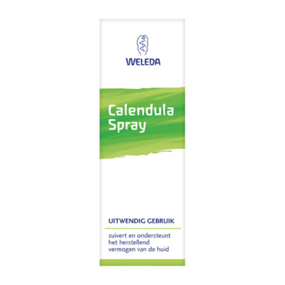 De Weleda Calendula Spray 30 ml is een milde en verzorgende huidspray die de gevoelige, rode of geïrriteerde huid ondersteunt. Met biologisch calendula-extract helpt deze spray de huid te kalmeren en het natuurlijke herstelproces te ondersteunen. Dankzij het handige sprayformaat is het product hygiënisch in gebruik en ideaal voor thuis én onderweg.