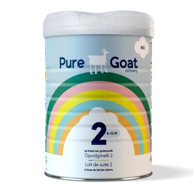 De Pure Goat BIO Opvolgmelk 2 – 6 mnd - 800g is een biologische opvolgmelk die geschikt is voor baby’s vanaf 6 maanden, als onderdeel van een gevarieerde voeding. Deze opvolgmelk sluit aan op de voedingsbehoeften van baby’s in de tweede helft van hun eerste levensjaar en is bedoeld als vervolg op zuigelingenvoeding.