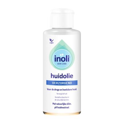 De Inoli Huidolie 150 ml is een veelzijdige, intensief verzorgende olie die de huid voedt en helpt haar natuurlijke balans te behouden. Deze rijke maar goed intrekkende olie ondersteunt de huidbarrière, houdt de huid soepel en geeft een gezonde, verzorgde uitstraling. Geschikt voor dagelijks gebruik op zowel droge als gevoelige huid.