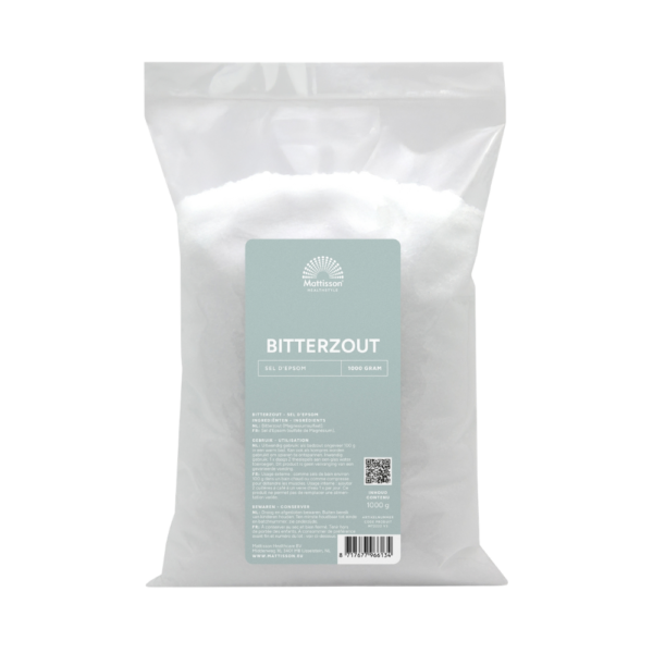 Wanneer je lichaam en geest toe zijn aan pure ontspanning, zijn Mattisson Bitterzout Epsom Zout 1000 gram de perfecte keuze. Deze fijne magnesiumsulfaatkristallen lossen snel op in warm water en creëren een rustgevend bad dat helpt spanning los te laten en lichaam en geest tot rust te brengen. Ideaal voor een moment van self-care na een drukke dag of stressvolle periode.