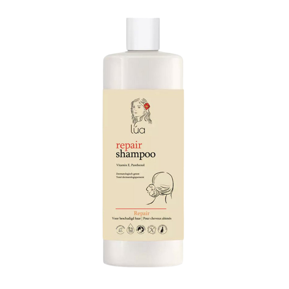 De Lúa Shampoo Repair is een herstellende shampoo die speciaal is ontwikkeld voor droog, beschadigd en kwetsbaar haar. De verzorgende formule reinigt het haar op milde wijze en helpt het haar te herstellen, te versterken en weer soepel en glanzend te maken. Ideaal voor haar dat beschadigd is door hitte, styling of externe invloeden.