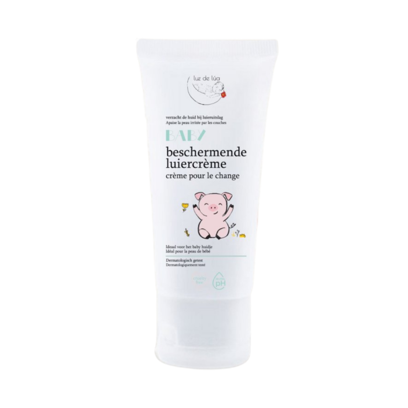 De (Luz de) Lúa Luierzalf is een zachte en beschermende zalf die speciaal is ontwikkeld voor de gevoelige babyhuid. De verzorgende formule helpt roodheid en irritatie in het luiergebied te voorkomen en te verzachten. De zalf vormt een beschermend laagje op de huid, terwijl de huid kan blijven ademen. Ideaal voor dagelijks gebruik bij iedere luierwissel.