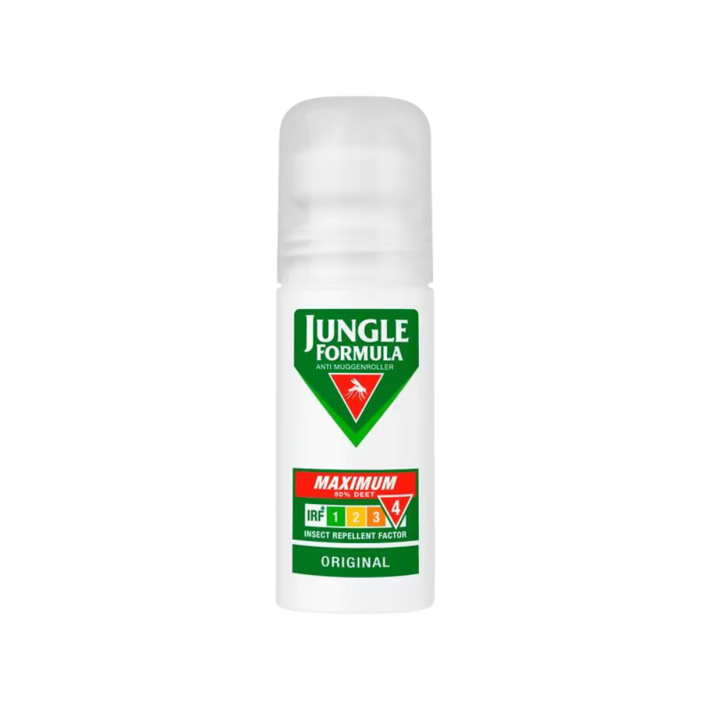 De roll-on biedt zeer krachtige bescherming tegen muggen, teken en andere stekende insecten. De Jungle Formula Maximum Roll On 50% DEET (50 ml) is speciaal ontwikkeld voor gebruik in gebieden met een hoog risico op insectenbeten en is geschikt voor reizen, kamperen, tropische bestemmingen en intensieve buitenactiviteiten. Dankzij de hoge concentratie DEET biedt deze formule langdurige bescherming en is de handige roll-on eenvoudig nauwkeurig aan te brengen.